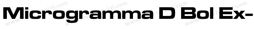Microgramma D Bol Ex字体转换
